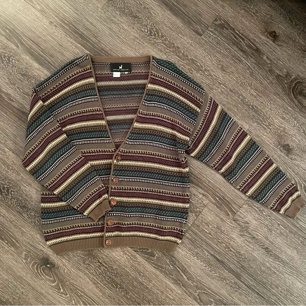 Peruvian connection vintage cardigan